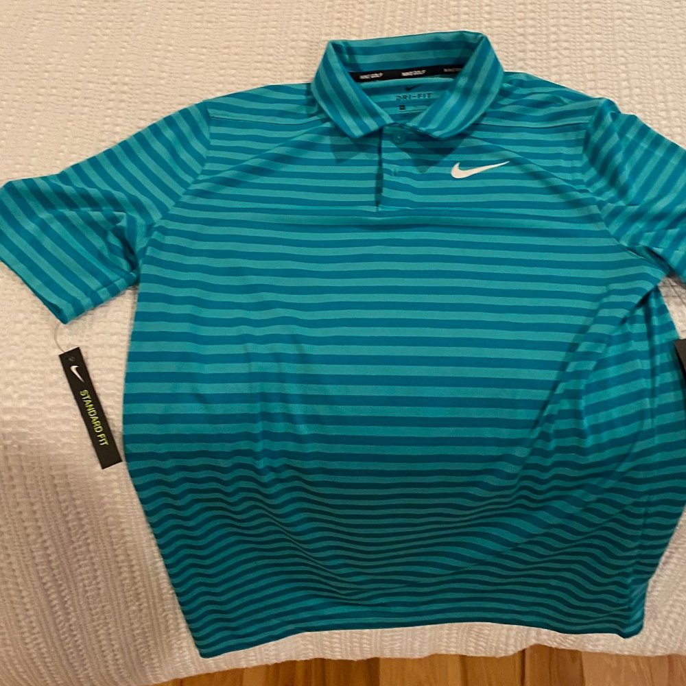Boys XL striped Nike Golf Shirt